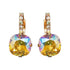 Earrings "Dazzling Sparkle VII (Light Topaz Shimmer)" with Swarovski™ crystals